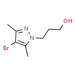 ChemSpider 2D Image | 3-(4-bromo-3,5-dimethylpyrazol-1-yl)propan-1-ol | C8H13BrN2O