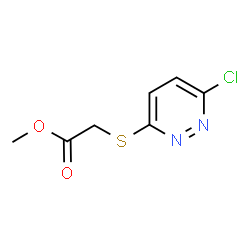ChemSpider 2D Image | Methyl [(6-chloro-3-pyridazinyl)sulfanyl]acetate | C7H7ClN2O2S