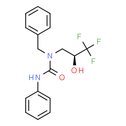 ChemSpider 2D Image | 1-Benzyl-3-phenyl-1-[(2S)-3,3,3-trifluoro-2-hydroxypropyl]urea | C17H17F3N2O2