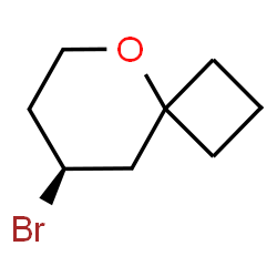 ChemSpider 2D Image | (8S)-8-Bromo-5-oxaspiro[3.5]nonane | C8H13BrO