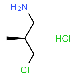ChemSpider 2D Image | (2S)-3-Chloro-2-methyl-1-propanamine hydrochloride (1:1) | C4H11Cl2N