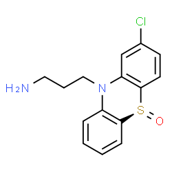 ChemSpider 2D Image | 3-[(5S)-2-Chloro-5-oxido-10H-phenothiazin-10-yl]-1-propanamine | C15H15ClN2OS