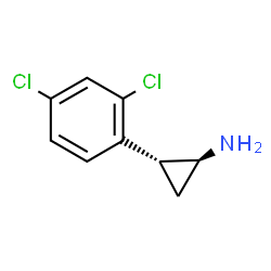 ChemSpider 2D Image | (1S,2R)-2-(2,4-Dichlorophenyl)cyclopropanamine | C9H9Cl2N
