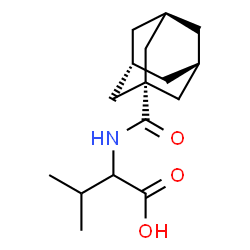ChemSpider 2D Image | N-[(3s,5s,7s)-Adamantan-1-ylcarbonyl]valine | C16H25NO3