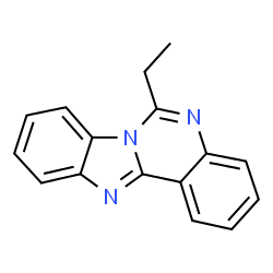 ChemSpider 2D Image | 6-Ethylbenzimidazo[1,2-c]quinazoline | C16H13N3