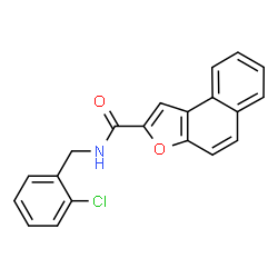 ChemSpider 2D Image | N-(2-Chlorobenzyl)naphtho[2,1-b]furan-2-carboxamide | C20H14ClNO2