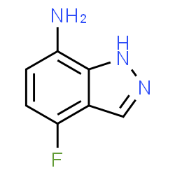 ChemSpider 2D Image | 4-Fluoro-1H-indazol-7-amine | C7H6FN3