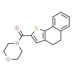 ChemSpider 2D Image | 4,5-Dihydronaphtho[1,2-b]thiophen-2-yl(4-morpholinyl)methanone | C17H17NO2S