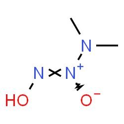ChemSpider 2D Image | (1Z)-1-Hydroxy-3,3-dimethyl-1-triazene 2-oxide | C2H7N3O2