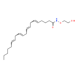 ChemSpider 2D Image | (5E,8E,11E,14E)-N-(2-Hydroxyethoxy)-5,8,11,14-icosatetraenamide | C22H37NO3