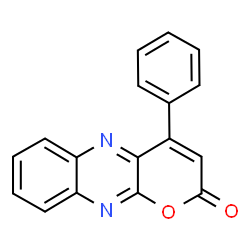 ChemSpider 2D Image | 4-Phenyl-2H-pyrano[2,3-b]quinoxalin-2-one | C17H10N2O2