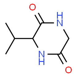 ChemSpider 2D Image | 3-Isopropyl-2,5-piperazinedione | C7H12N2O2
