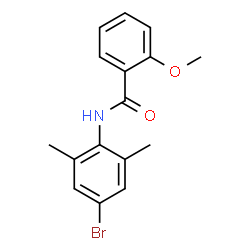 ChemSpider 2D Image | N-(4-Bromo-2,6-dimethylphenyl)-2-methoxybenzamide | C16H16BrNO2