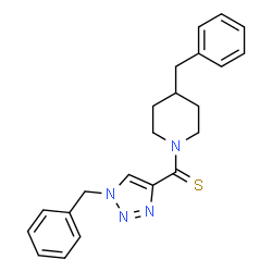 ChemSpider 2D Image | (1-benzyl-1H-1,2,3-triazol-4-yl)(4-benzylpiperidin-1-yl)methanethione | C22H24N4S