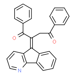 ChemSpider 2D Image | (2Z)-2-(5H-Indeno[1,2-b]pyridin-5-ylidene)-1,4-diphenyl-1,4-butanedione | C28H19NO2