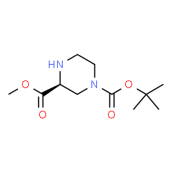 ChemSpider 2D Image | (S)-1-N-BOC-Piperazine-3-carboxylic acid methyl ester | C11H20N2O4