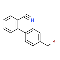 ChemSpider 2D Image | 4'-(Bromomethyl)-2-biphenylcarbonitrile | C14H10BrN