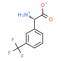 ChemSpider 2D Image | (2S)-Ammonio[3-(trifluoromethyl)phenyl]acetate | C9H8F3NO2