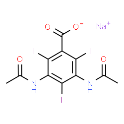 ChemSpider 2D Image | Diatrizoate Sodium | C11H8I3N2NaO4