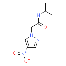 ChemSpider 2D Image | N-Isopropyl-2-(4-nitro-1H-pyrazol-1-yl)acetamide | C8H12N4O3