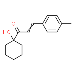 ChemSpider 2D Image | 1-(1-Hydroxycyclohexyl)-3-(4-methylphenyl)-2-propen-1-one | C16H20O2
