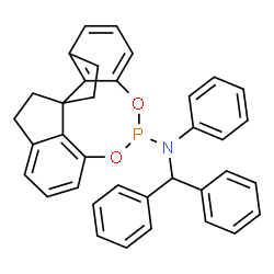 ChemSpider 2D Image | N-(Diphenylmethyl)-N-phenyl-10,11,12,13-tetrahydrodiindeno[7,1-de:1',7'-fg][1,3,2]dioxaphosphocin-5-amine | C36H30NO2P
