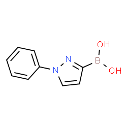 ChemSpider 2D Image | (1-Phenyl-1H-pyrazol-3-yl)boronic acid | C9H9BN2O2