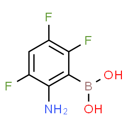 ChemSpider 2D Image | (2-Amino-3,5,6-trifluorophenyl)boronic acid | C6H5BF3NO2