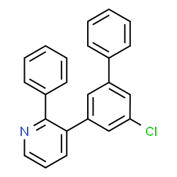 ChemSpider 2D Image | 3-(5-Chloro-3-biphenylyl)-2-phenylpyridine | C23H16ClN