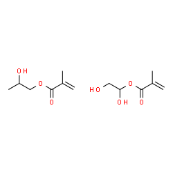 ChemSpider 2D Image | 1,2-Dihydroxyethyl 2-methylacrylate - 2-hydroxypropyl 2-methylacrylate (1:1) | C13H22O7