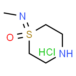 ChemSpider 2D Image | N-Methyl-1lambda~4~,4-thiazinan-1-imine 1-oxide hydrochloride (1:1) | C5H13ClN2OS