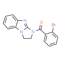 ChemSpider 2D Image | (2-Bromophenyl)(2,3-dihydro-1H-imidazo[1,2-a]benzimidazol-1-yl)methanone | C16H12BrN3O