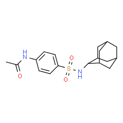 ChemSpider 2D Image | N-[4-(Adamantan-2-ylsulfamoyl)phenyl]acetamide | C18H24N2O3S