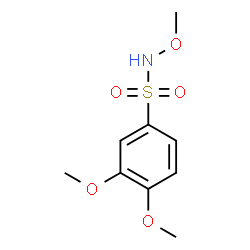 ChemSpider 2D Image | N,3,4-Trimethoxybenzenesulfonamide | C9H13NO5S