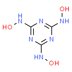 ChemSpider 2D Image | 2,4,6-tris(hydroxyamino)-1,3,5-triazine | C3H6N6O3