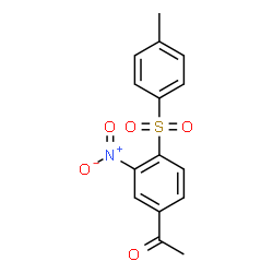 ChemSpider 2D Image | 1-{4-[(4-Methylphenyl)sulfonyl]-3-nitrophenyl}ethanone | C15H13NO5S