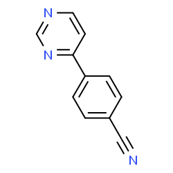 ChemSpider 2D Image | 4-(4-Pyrimidinyl)benzonitrile | C11H7N3