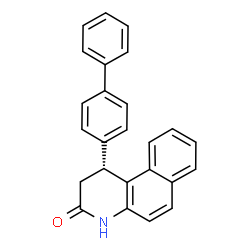 ChemSpider 2D Image | (1R)-1-(4-Biphenylyl)-1,4-dihydrobenzo[f]quinolin-3(2H)-one | C25H19NO