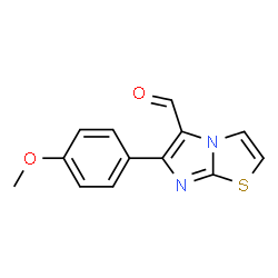 ChemSpider 2D Image | 6-(4-Methoxy-phenyl)-imidazo[2,1-b]thiazole-5-carbaldehyde | C13H10N2O2S