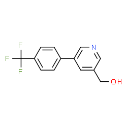 ChemSpider 2D Image | {5-[4-(Trifluoromethyl)phenyl]-3-pyridinyl}methanol | C13H10F3NO