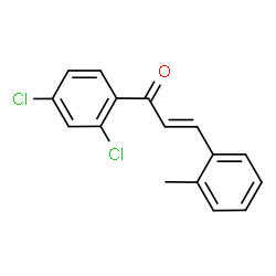 ChemSpider 2D Image | (2E)-1-(2,4-Dichlorophenyl)-3-(2-methylphenyl)-2-propen-1-one | C16H12Cl2O