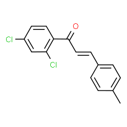 ChemSpider 2D Image | (2E)-1-(2,4-Dichlorophenyl)-3-(4-methylphenyl)-2-propen-1-one | C16H12Cl2O