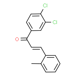 ChemSpider 2D Image | (2E)-1-(3,4-Dichlorophenyl)-3-(2-methylphenyl)-2-propen-1-one | C16H12Cl2O