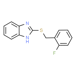 ChemSpider 2D Image | 2-[(2-Fluorobenzyl)sulfanyl]-1H-benzimidazole | C14H11FN2S