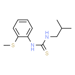 ChemSpider 2D Image | 1-Isobutyl-3-[2-(methylsulfanyl)phenyl]thiourea | C12H18N2S2