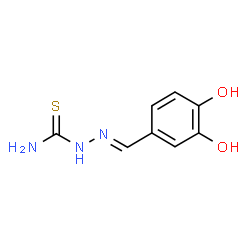 ChemSpider 2D Image | (E)-[(3,4-dihydroxyphenyl)methylidene]aminothiourea | C8H9N3O2S
