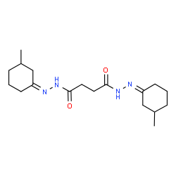 ChemSpider 2D Image | N'~1~,N'~4~-Bis[(1Z)-3-methylcyclohexylidene]succinohydrazide | C18H30N4O2