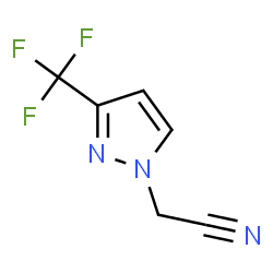 ChemSpider 2D Image | 2-[3-(trifluoromethyl)pyrazol-1-yl]acetonitrile | C6H4F3N3