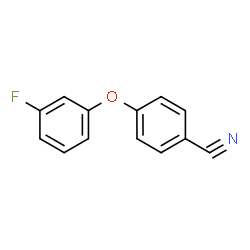 ChemSpider 2D Image | 4-(3-Fluorophenoxy)benzonitrile | C13H8FNO