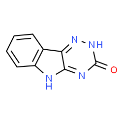 ChemSpider 2D Image | 2,4-Dihydro-3H-[1,2,4]triazino[5,6-b]indol-3-one | C9H6N4O
